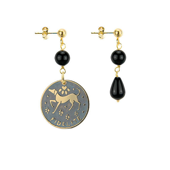 Orecchini Fidelite Nero - Lebole Maison