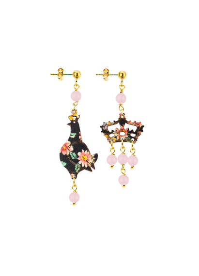 Regalina Mini Pink Earrings - Lebole Maison