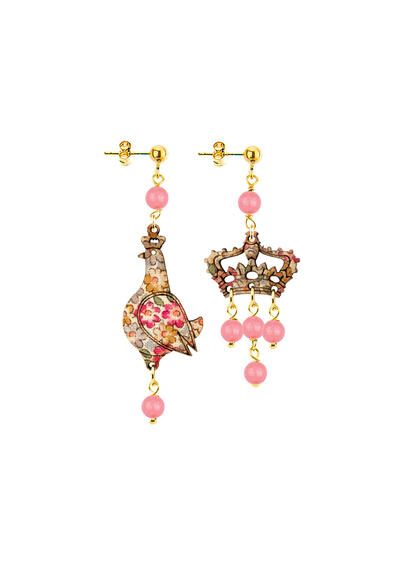 Regalina Mini Shaded Pink Earrings - Lebole Maison