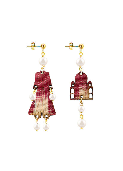 Mini Pearl Architecture Earrings - Lebole Maison