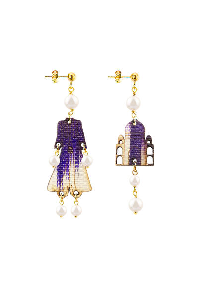 Mini Pearl Architecture Earrings - Lebole Maison