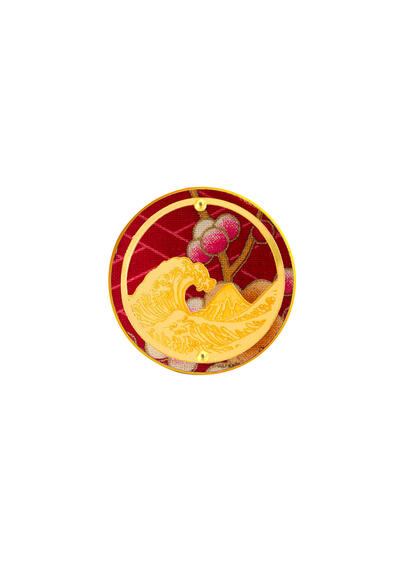 Spilla Onda Rubino - Lebole Maison