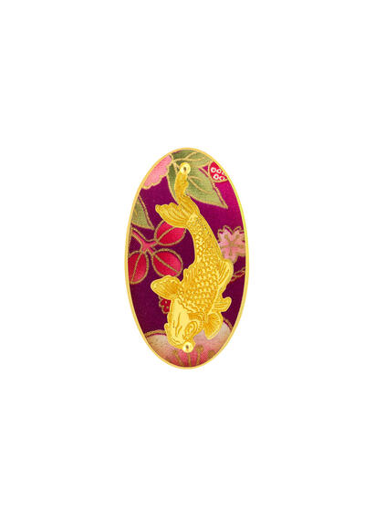 Pink Carp Brooch - Lebole Maison