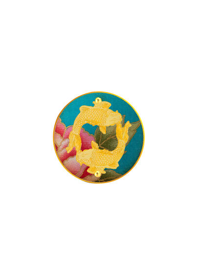 Spilla Carpe Blu - Lebole Maison