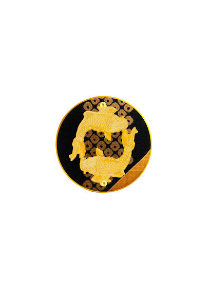 Spilla Carpe Nero - Lebole Maison