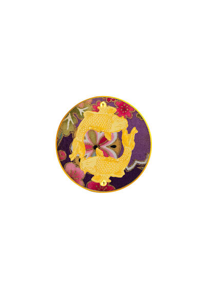 Spilla Carpe Viola - Lebole Maison