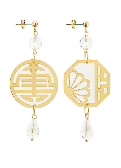 Orecchini Shou Plexi Mini Trasparente - Lebole Maison