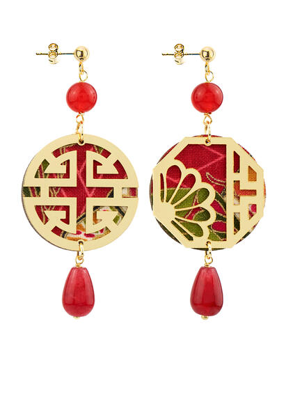 Orecchini Fu Mini Rubino - Lebole Maison