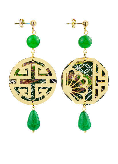 Orecchini Fu Mini Verde - Lebole Maison