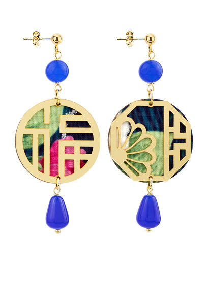 Orecchini Lu Mini Blu - Lebole Maison