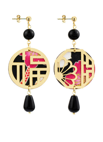 Orecchini Lu Mini Nero - Lebole Maison