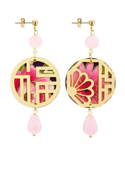 Orecchini Lu Mini Rosa - Lebole Maison