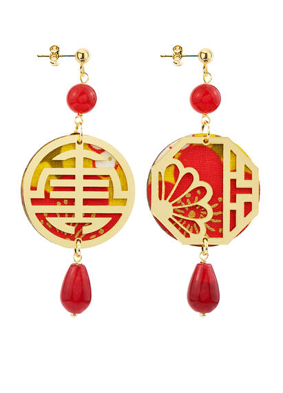 Orecchini Shou Mini Rubino - Lebole Maison