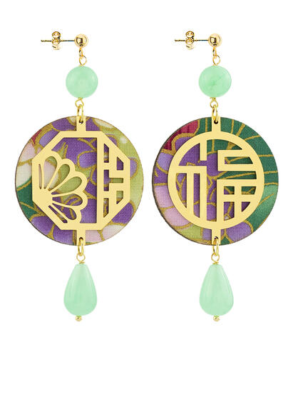 Orecchini Lu Verde Giada - Lebole Maison
