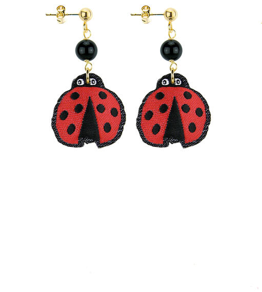 Orecchini The Shape Coccinella Nero - Lebole Maison