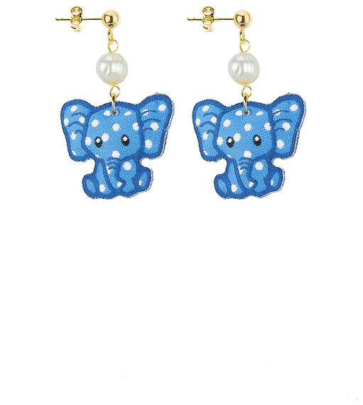 Orecchini The Shape Elefante Azzurro - Lebole Maison