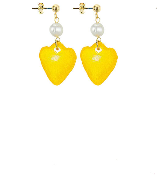Orecchini The Shape Cuore Giallo - Lebole Maison