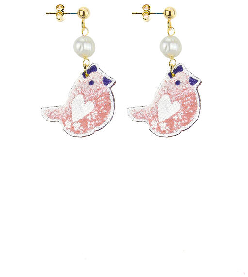 Orecchini The Shape Uccello Perla - Lebole Maison