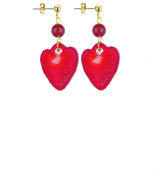 Orecchini The Shape Cuore Rubino - Lebole Maison