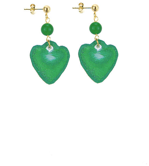 Orecchini The Shape Cuore Verde - Lebole Maison