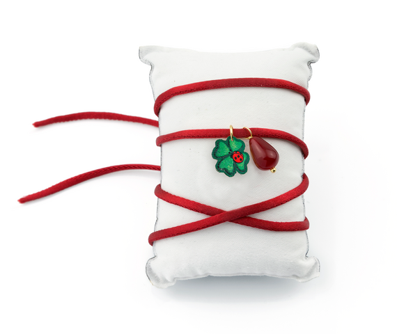 Bracciale Tessuto Shape Quadrifoglio - Lebole Maison