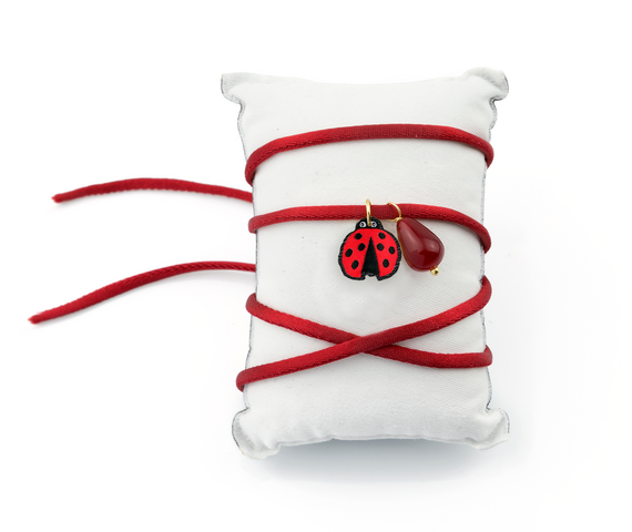 Bracciale Tessuto Shape Coccinella - Lebole Maison