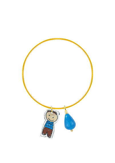 Bracciale Rigido Shape Bambino Azzurro - Lebole Maison