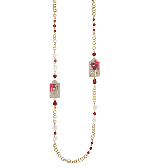 Classic Red Fashion Lebolina Necklace - Lebole Maison