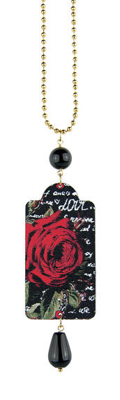 Flower Necklace Black - Lebole Maison