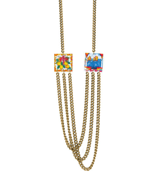 Capri Lemons Three Strand Necklace - Lebole Maison