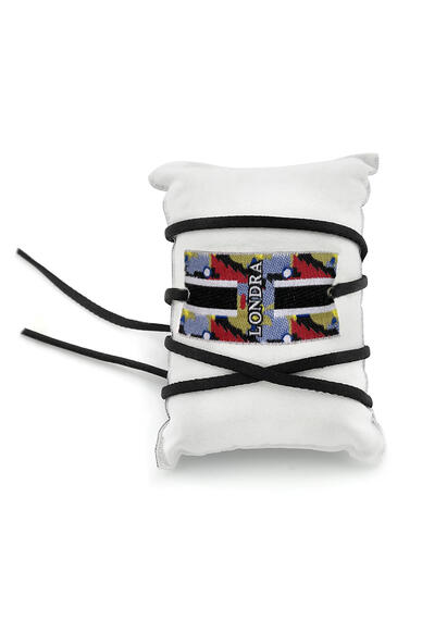 London Tag Fabric Bracelet - Lebole Maison