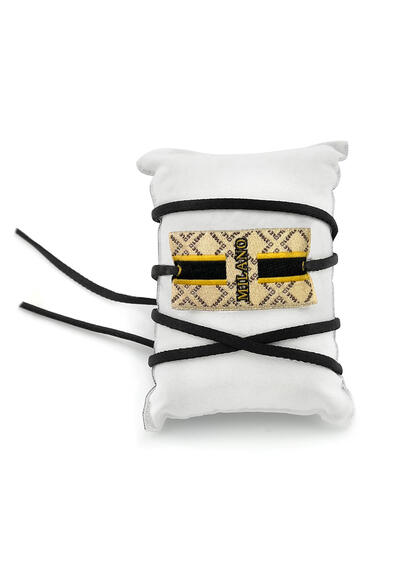 Milan Tag Fabric Bracelet - Lebole Maison