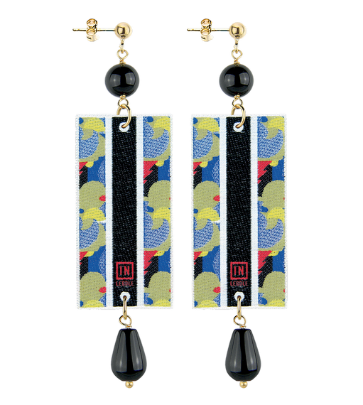 Earrings London Small Black - Lebole Maison