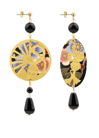 Orecchini Temari-sensu Nero - Lebole Maison