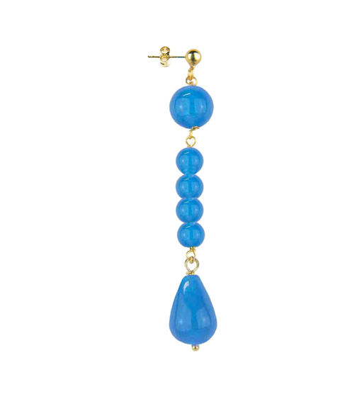 Orecchino Pietre Azzurro - Lebole Maison