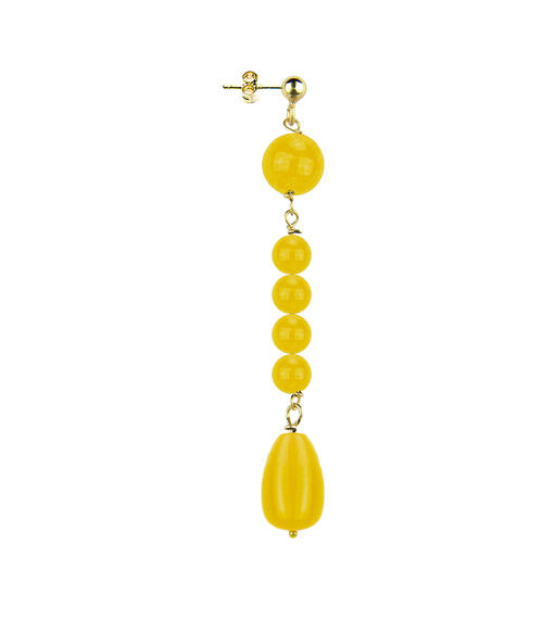 Orecchino Pietre Giallo - Lebole Maison