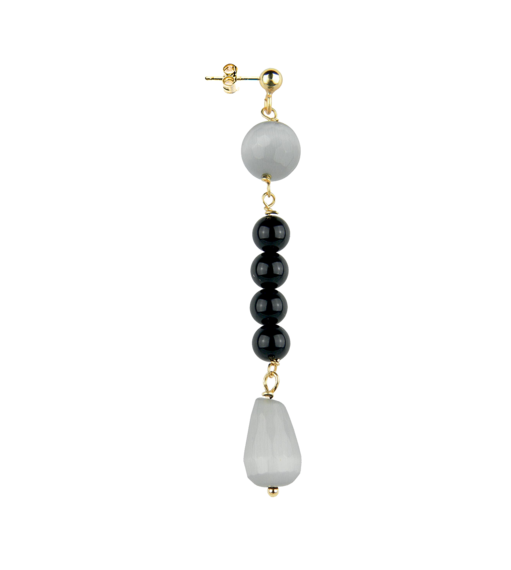 Gray Stones Earring - Lebole Maison