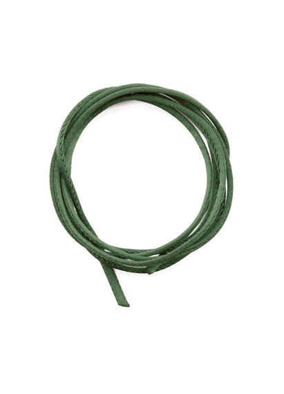 Nastro Tessuto Satin Verde Scuro - Lebole Maison