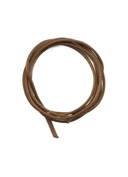 Nastro Tessuto Satin Marrone - Lebole Maison