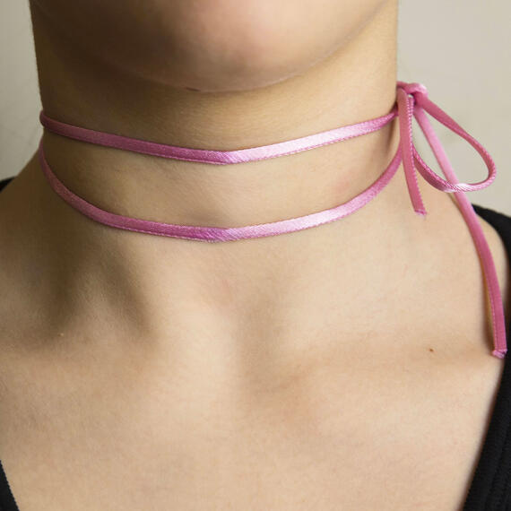 Nastro Tessuto Satin Rosa - Lebole Maison