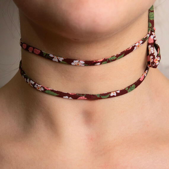 Nastro Tessuto Fiore Bianco - Lebole Maison