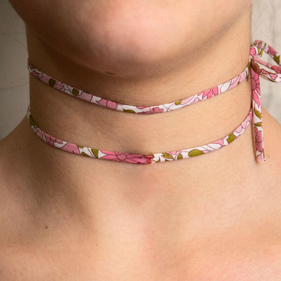 Nastro Tessuto Fiore Rosa Chiaro - Lebole Maison