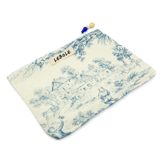 Pochette Tessuto Azzurro - Lebole Maison