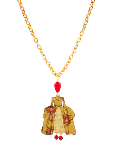 Collana Dama San Leucio Rubino - Lebole Maison