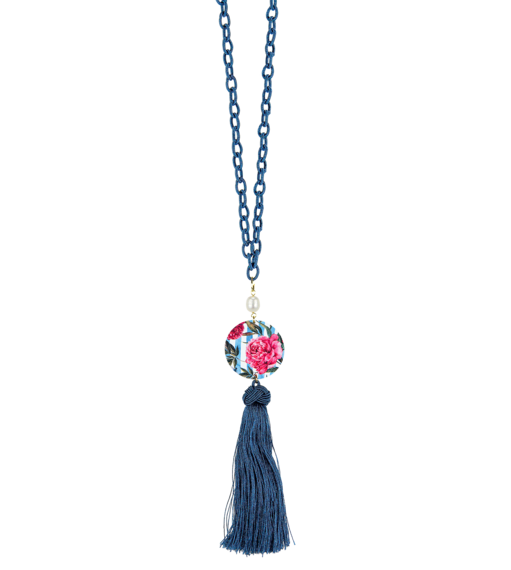 Collana Fiore Rosa Perla - Lebole Maison