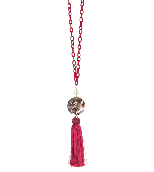 Collana Tigre Perla - Lebole Maison