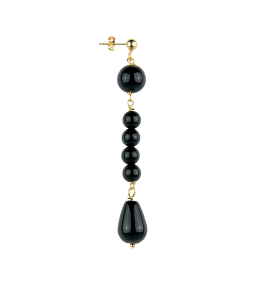 Black Stones Earring - Lebole Maison