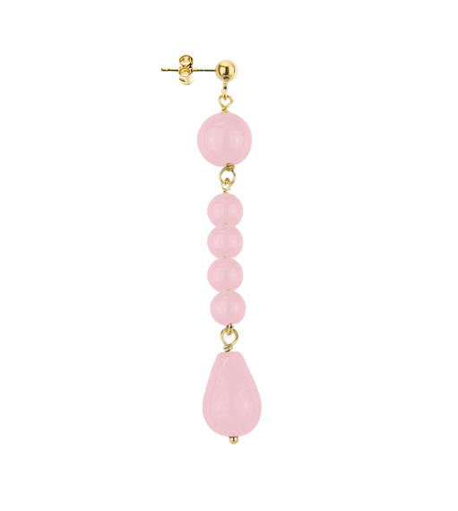 Orecchino Pietre Rosa - Lebole Maison