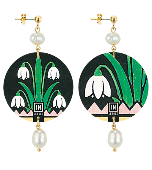 Orecchini Fiori D&eacute;co Classico Perla - Lebole Maison