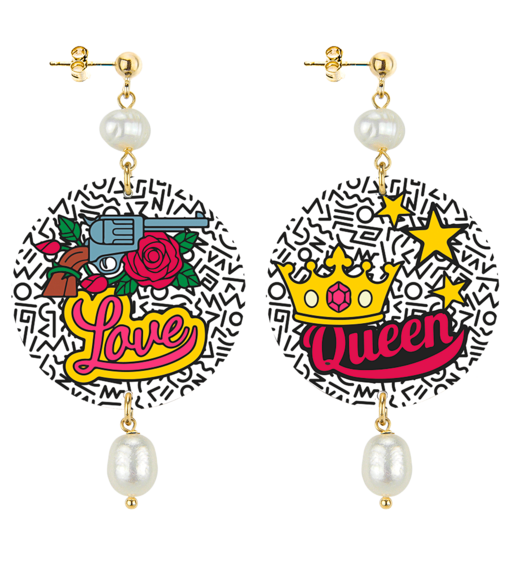Orecchini Love And Queen Classico Perla - Lebole Maison